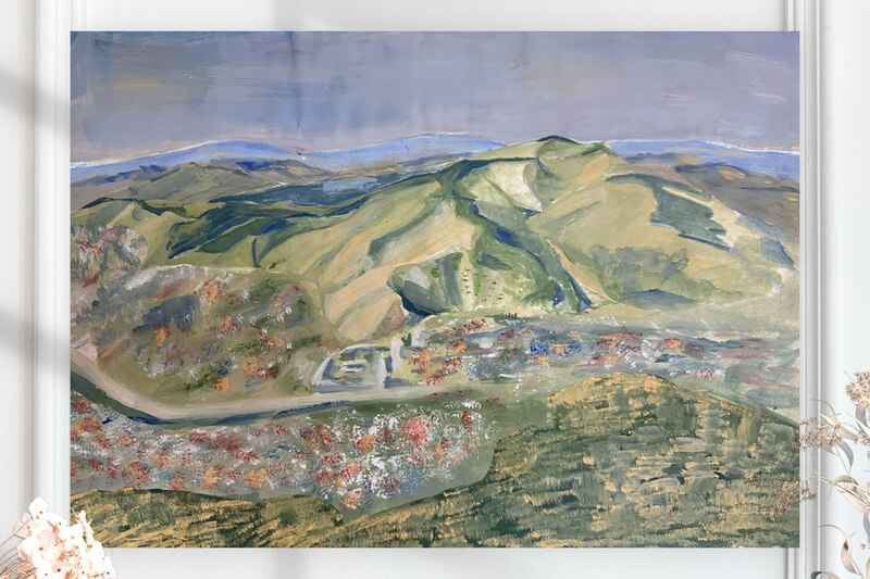 За горизонтом (размер 29х41см.)