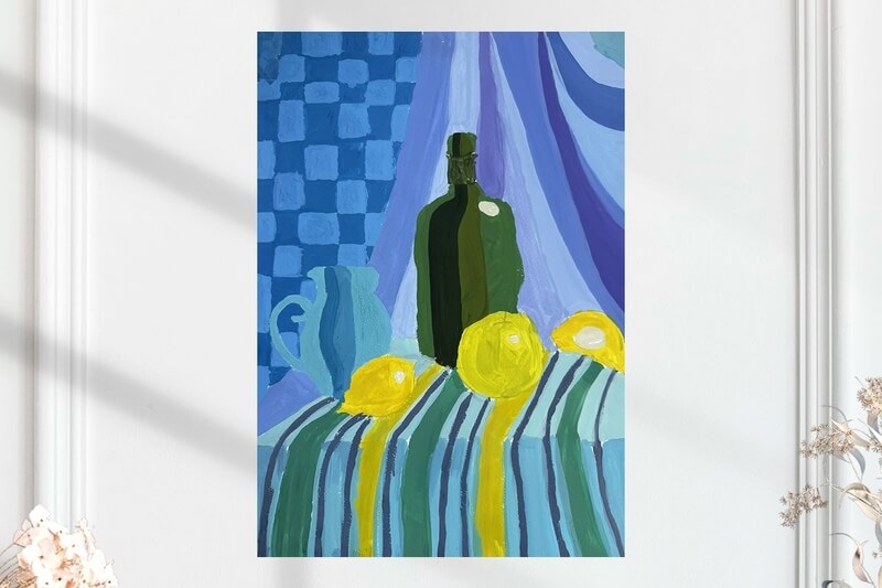 Натюрморт с лимонами (размер 29х41 см.)