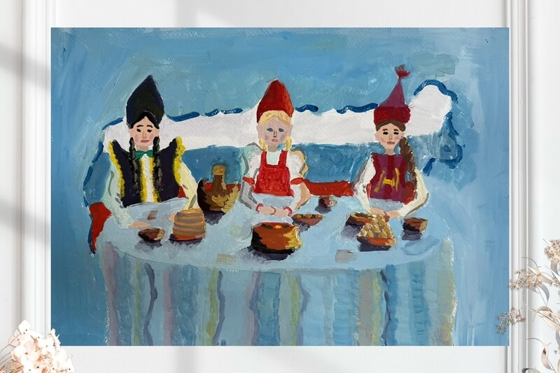 Национальный стол (размер 29х41см.)