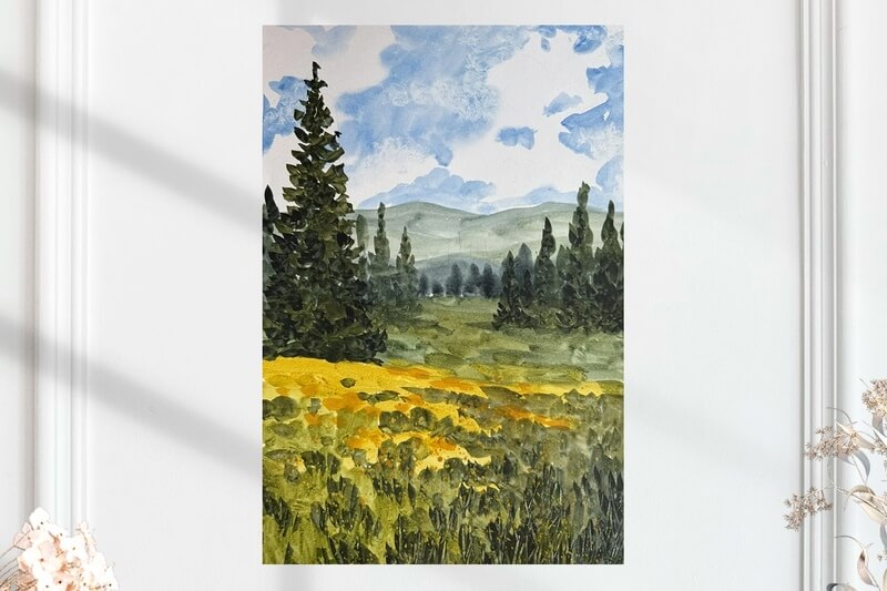 Тайга (размер 27х39см.)