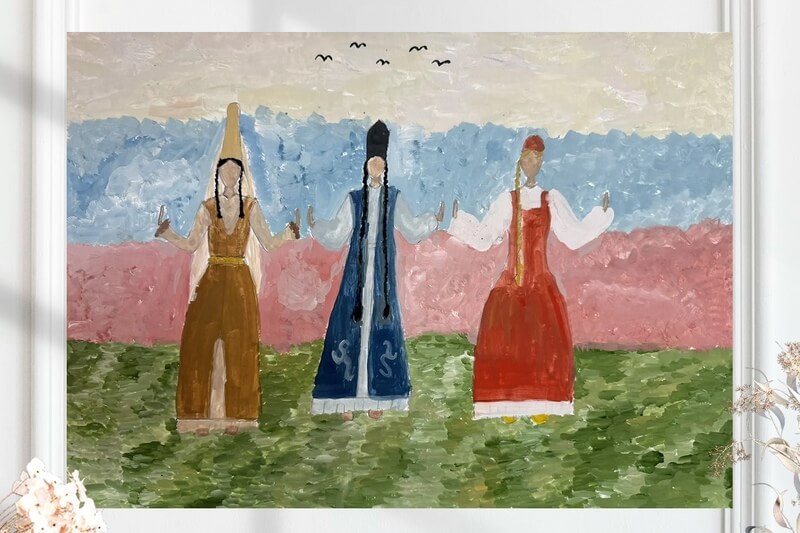 Танцы (размер 29х41см.)