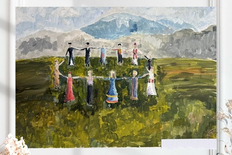 Хоровод (размер 21х41см.)