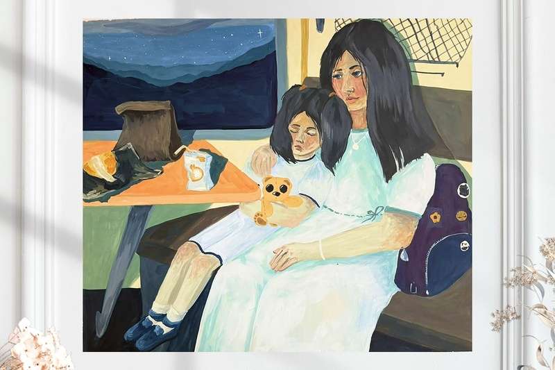 В дороге (размер 49х41)