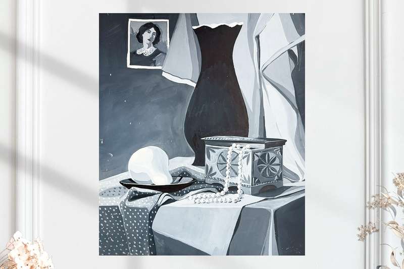 Натюрморт - шкатулка (размер 41х48)