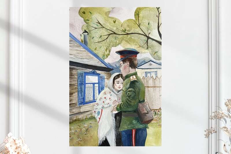 Разлука (размер 28х40)