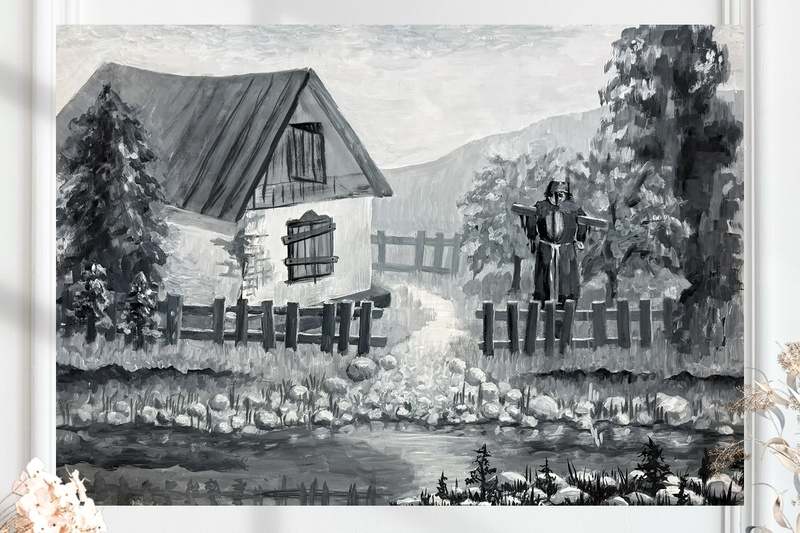 Брошенный дом (размер 42х62)