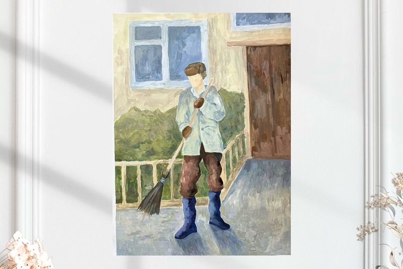 Дворник  (размер 39х54)