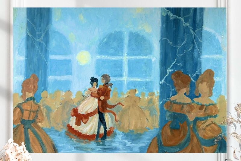 На балу (размер 41х60)