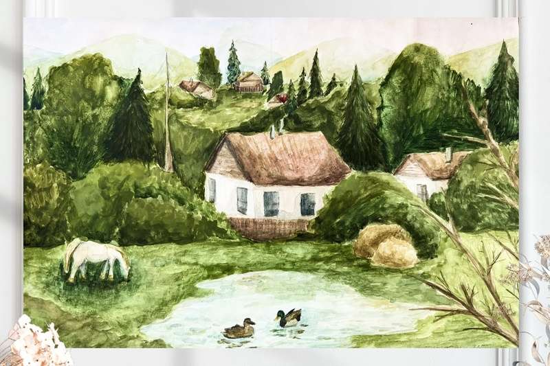 Родной дом (размер 59х43)