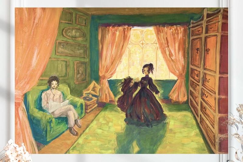 Уроки танцев №2 (размер 60х41)