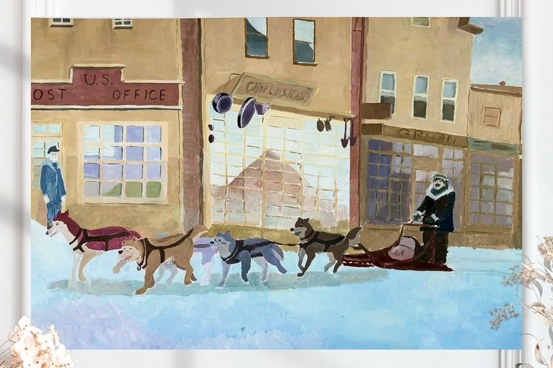 Хаски (размер 40х58)